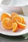 portokall në një pjatë
